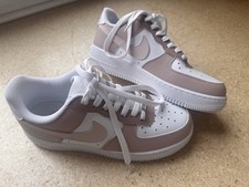 Nike Air Force 1 Custom Moccabraun verzollt, Turbo Versand 38,5