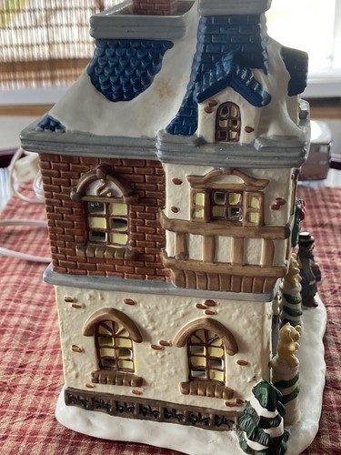 Vintage Weihnachten Vintage beleuchteter Spielzeugladen Kaufladen mit Karton - Bild 8 von 14