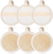 Exfoliating Face Scrub Pads Organic Luffa Faces Scrub Pads Deep Cleansing