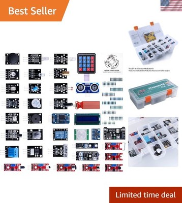 Upgraded 37 in 1 Sensor Modules Kit with Tutorial Compatible with R3 MEGA 256...