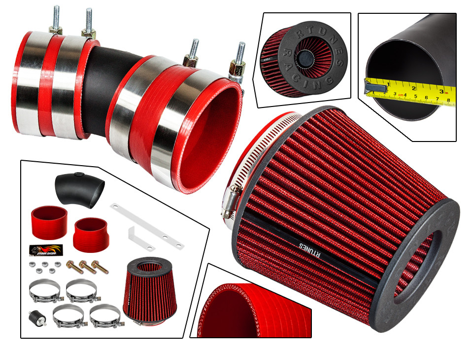 RTunes V2 2006-2008 Impala/Monte Carlo 3.5L/3.9L V6 Ram Air Intake Kit+Filter