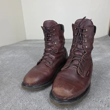 Red Wing 608 Brown Leather Men's Work Boots size 14 H (EEE) Made In USA Soft Toe