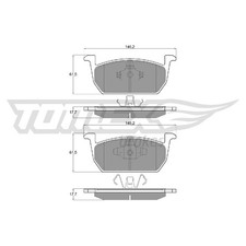 Satz Bremsbeläge Bremsklötze vorne für Audi A1 GBH GBA | 183158