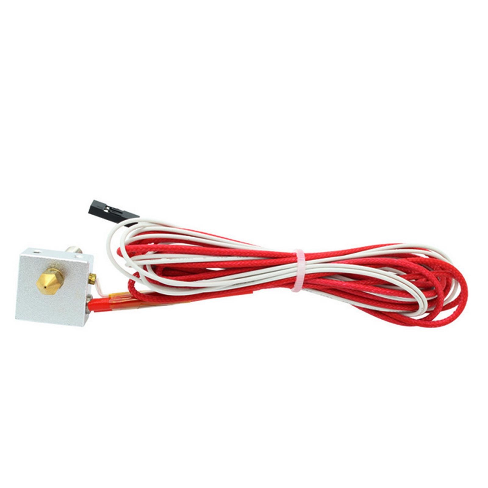 3D Printer MK8 Assembled Extruder Hotend 1.75mm to 0.4mm Nozzle Heating Block E