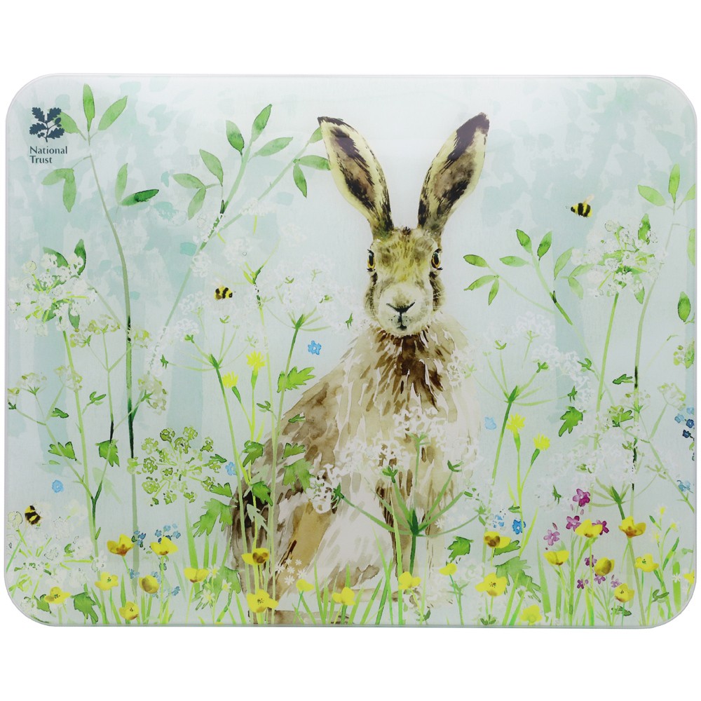 National Trust Worktop Protector Hare Chopping Board Large 50cm x 40cm Tuftop