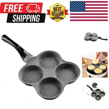Rustless Egg Frying Pan | 4-Cup Nonstick Easy Clean Egg Cooker Omelet Pan For...