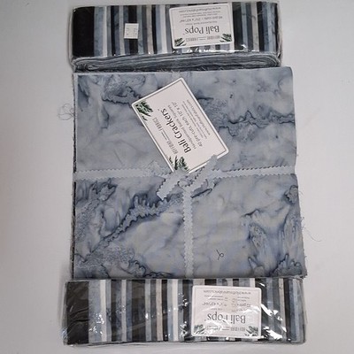 Hoffman Bali Crackers & Pops Batik Cotton Pre-Cuts Multicolor 10'' & 2.5''