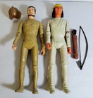 C-98 VINTAGE 1960/70'S SET OF TWO MARX JOHNNY WEST ACTON FIGURES-GERONIMO, +!