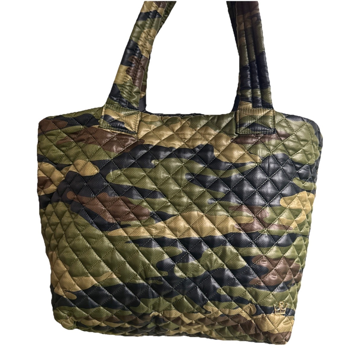 Oliver Thomas Green Camo Quilted Kitchen Sink Tote Shoulder 