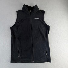 Columbia Steens Mountain Black Fleece Full Zip Vest Youth Large 14/16 Outdoors
