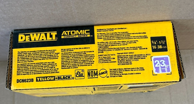 NEW] (DCN623B) DeWalt 20V MAX* Brushless Cordless 23GA Pin Nailer