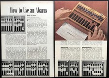 "How to Use an Abacus" 1948 pictorial article Loys Chinese Calculator