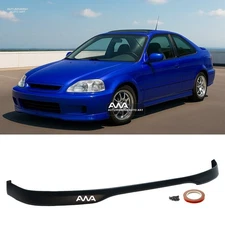Fits 99-00 Honda Civic 2DR 3DR 4DR Polyurethane Type R Style Front Bumper Lip