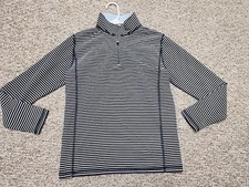 J.Crew Crewcuts Performance Half Zip Pullover Top XL 12-14 Boys Stripe NWT 69