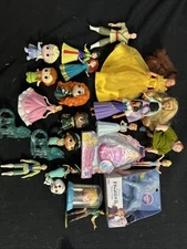 Disney Figures LOT plus Dolls Belle Milan Jasmine Elsa Anna Olaf Cinderella More