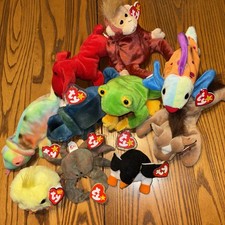 Lot Of 10 Beanie Buddies all with Tags Excellent Condition