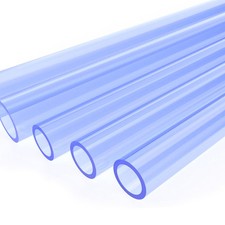 20-110mm Clear Blue PVC-U Round Tube Pipe Solvent Weld Plumbing Tubing 500mm