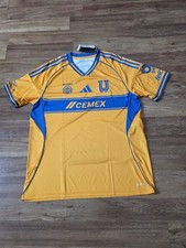 NUEVO Adidas Tigres UANL 25/26 Hogar 65 Aniversario Adulto XL Jersey - Amarillo/Azul