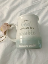 With God All Things Are Possible Matthew 19:26 Christian Mug