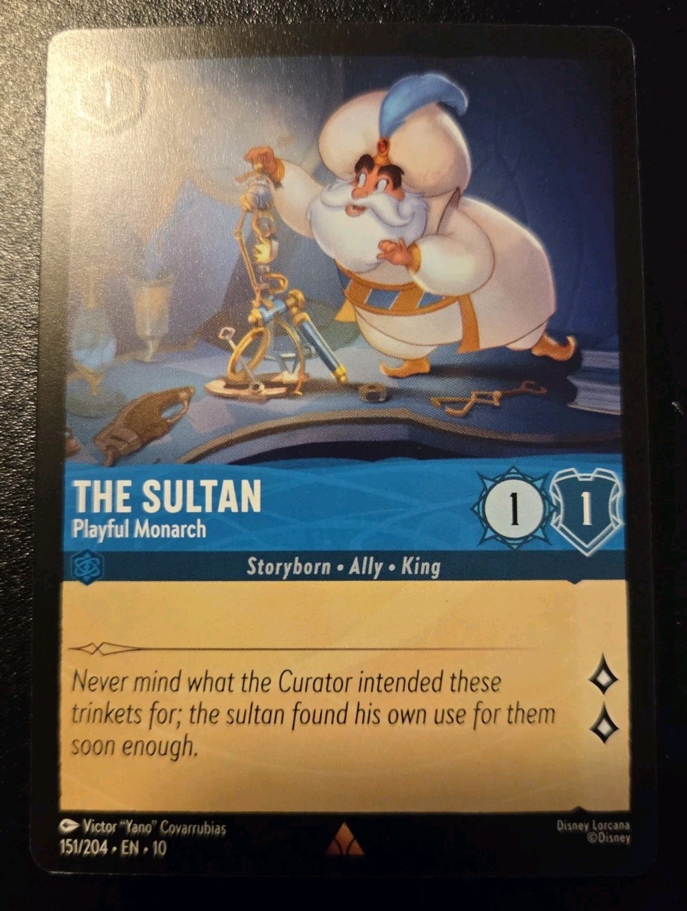 The Sultan - Playful Monarch 151/204 Rare Whispers In The Well Disney Lorcana