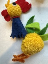 Original Woolen STEIFF Pom Pom Rooster 4