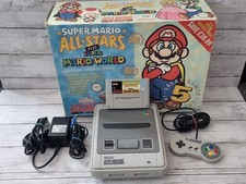SNES SUPER NINTENDO BOXED CONSOLE MARIO ALL STARS PLUS SUPER MARIO WORLD BUNDLE