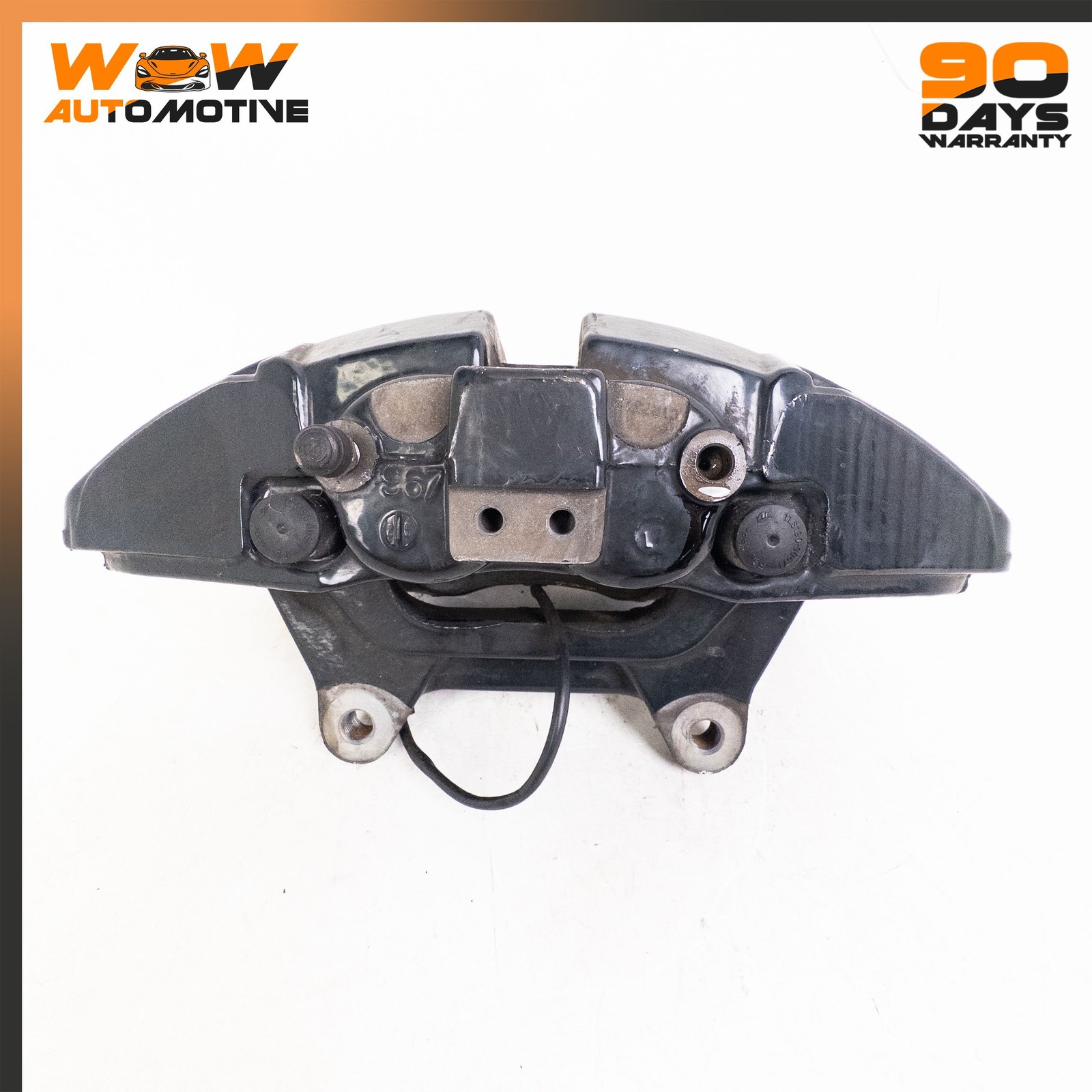 04-11 BENTLEY CONTINENTAL GTC GT FRONT LEFT RIGHT BRAKE CALIPER BLACK SET OEM