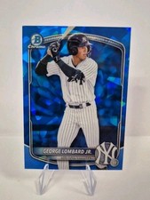GEORGE LOMBARD JR. 2025 BOWMAN DRAFT SAPPHIRE BDC-43 NEW YORK YANKEES