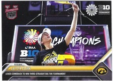 CAITLIN CLARK 2024 BOWMAN U NOW 64 IOWA HAWKEYES WIN BIG 10 TOURNAMENT