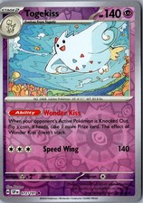 Carta Pokemon Togekiss Reverse Holo 072/191 rara SV08: Surging Sparks LP