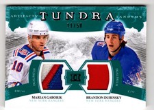 2011-12 Artifacts Tundra Tandems Patches Emerald Marian Gaborik/Brandon Dubinsky