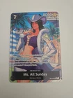 Ms. All Sunday OP14-084 Alt Art Super Rare One Piece Card English NM