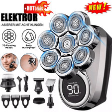 Skull Shaver Palm Shaver - New, Open Box 8 Head Shaver USB Cord Charger
