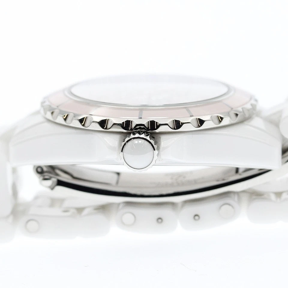 Reloj de cuarzo para dama Chanel J12 H4466 8P esfera blanca diamante_877695 Foto 3 de 4