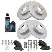 Front and Rear Ceramic Brake Pads & Rotors Set Fits 2016-2018 Honda HR-V