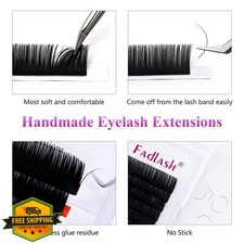 FADLASH Eyelash Extensions 0.18mm C Curl, Mix 8-14mm, Classic Lashes
