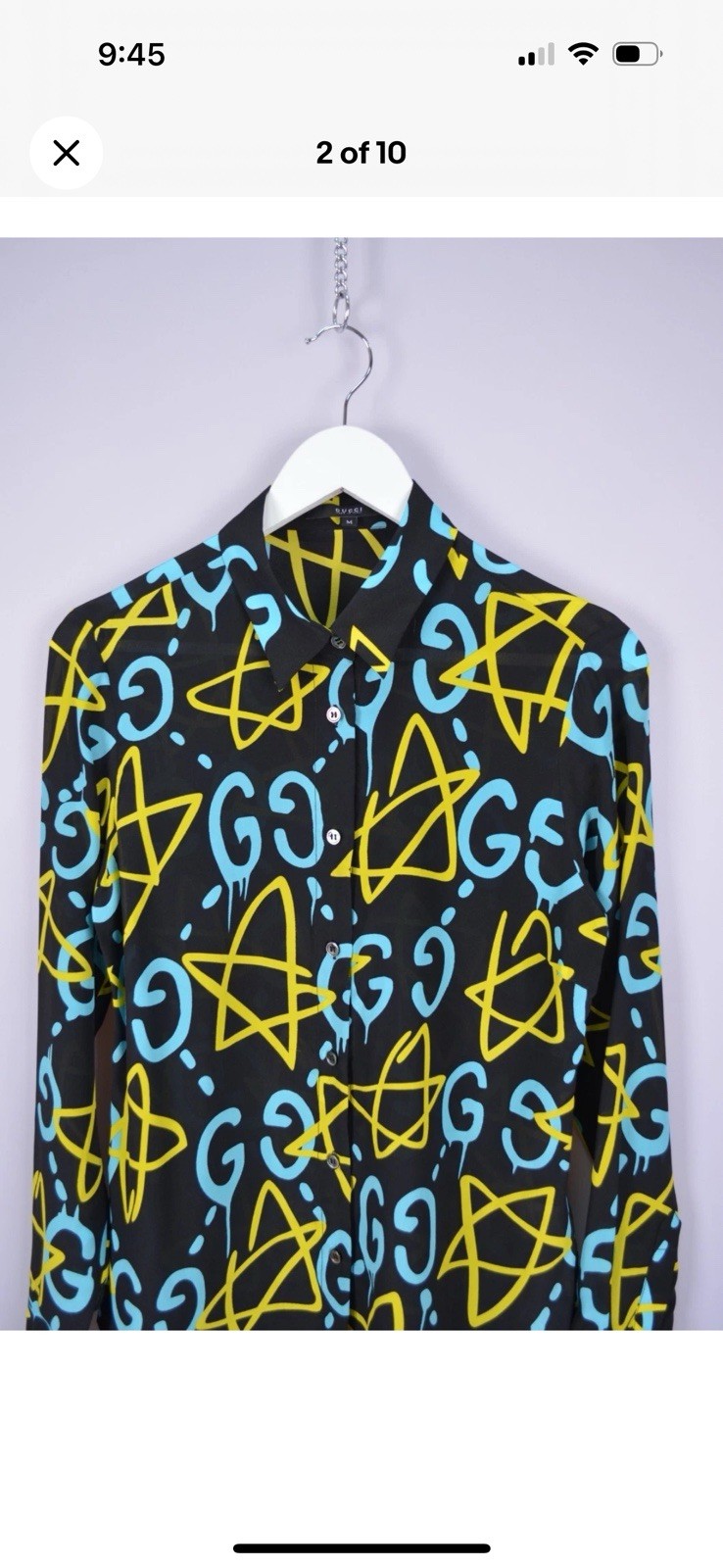 Gucci Ghost Blouse M - image 2