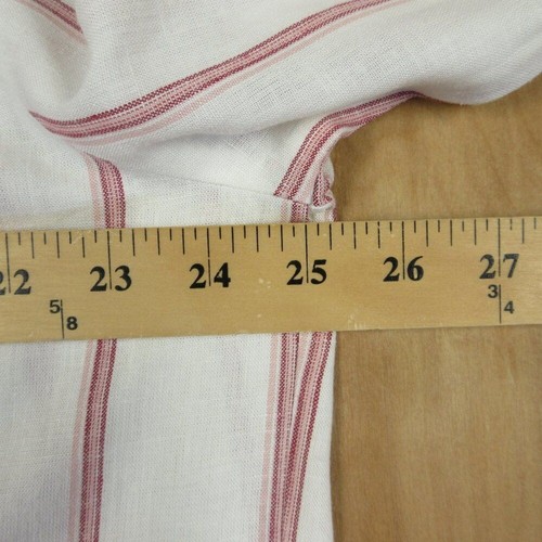 SPLENDID Ladies Linen Blend Blouse Top Sz L Yoked Red Wht Strip V Neck Shirt NWT - Picture 11 of 13