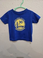 Golden State Warriors #30 Curry Toddler Blue Shirt Size 18 Months Outer Stuff
