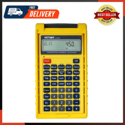 Construction Materials Calculator with Protective Case easy to use and handle