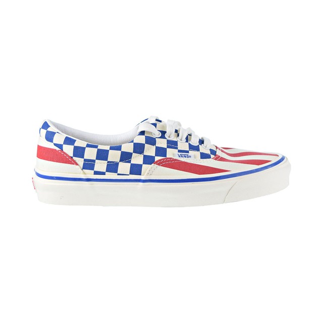 vans shoes red and blue