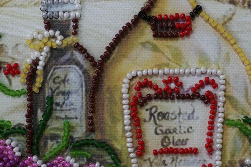 Kit Ricamo Perline ""Spezie"" taglia 5,9""x5,9""/15,0x15,0 cm - Foto 3 di 5