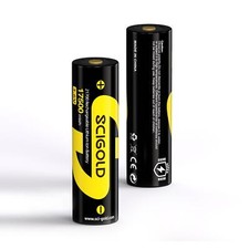 Scigold 3.6v 21700 Battery Rechargeable 5000mah Large Capacity for flashlights