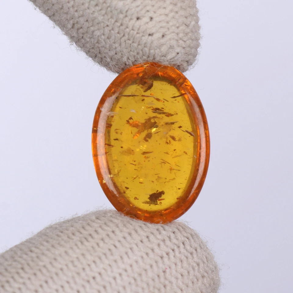 9.00CT Oval Cut Genuine Amber Cabochon Orange Color for Pendants - Image 2 of 4
