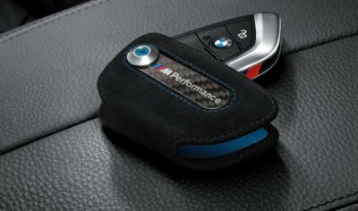 NEU BMW M PERFORMANCE ALCANTARA SCHLÜSSELHALTER ANHÄNGER COVER CASE 82292355519