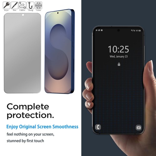 For Samsung S25/Plus/Ultra Full Cover Privacy Tempered Glass Screen Protector - Picture 9 of 15