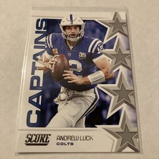 2019 Score Football Captains #10 Andrew Luck Colts