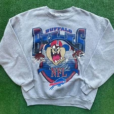 Buffalo Bills Taz Funny 90s Sport Gray Sweatshirt Men Women Unisex HN0049
