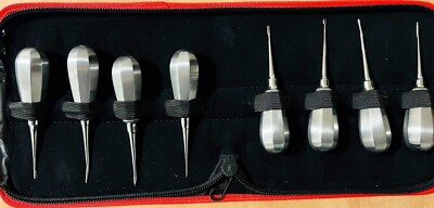 8 pcs Dental Luxating Elevators Set Extraction Surgical Instruments Oral Implant