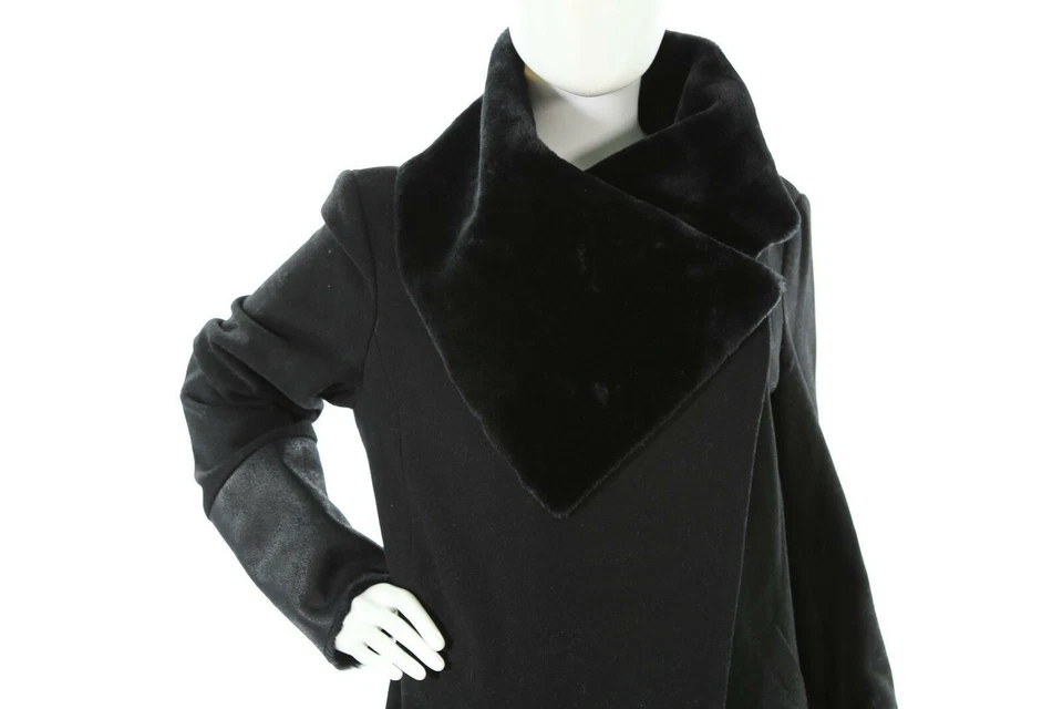 Chaqueta informal Clique Couture negra cuello tortuga para mujer manga larga talla L Foto 3 de 4